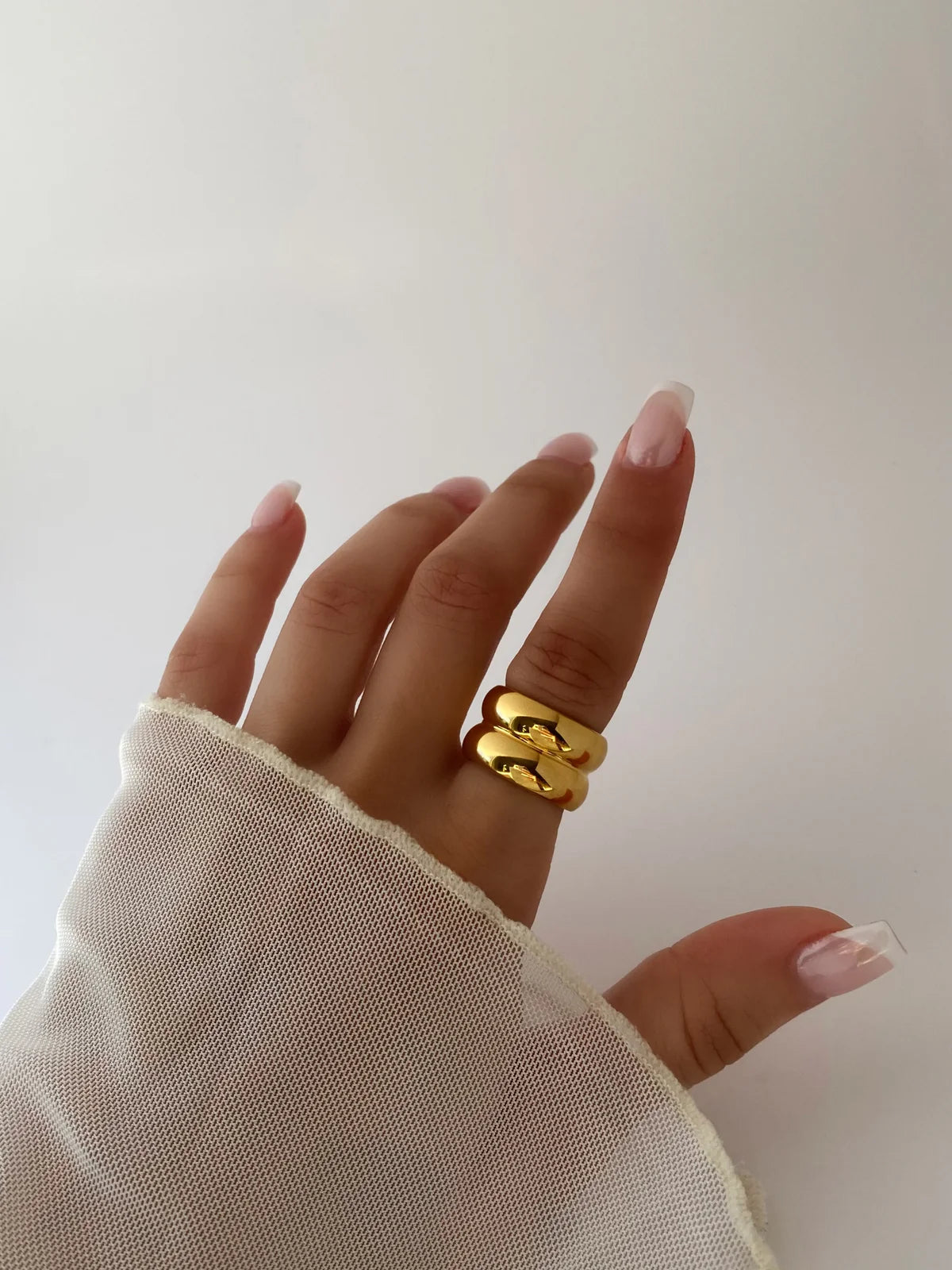 Double Layer Gold Ring