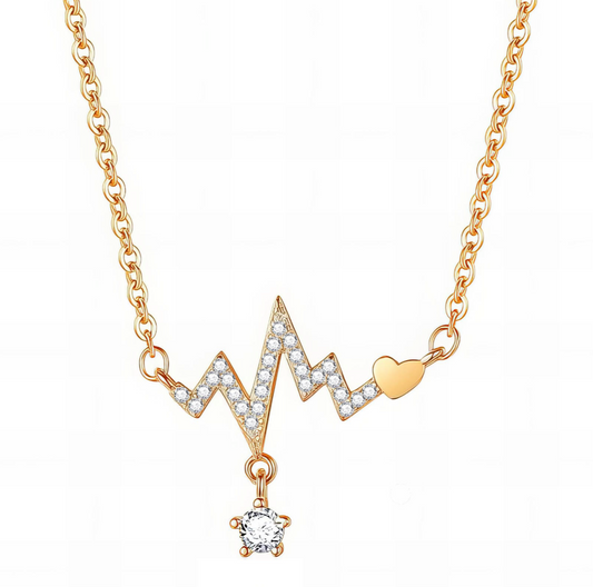 Heartbeat Crystal Necklace