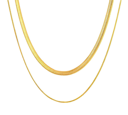 Double Layer Flat Chain and Rope Chain