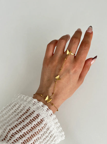 Butterfly Gold Hand Harness