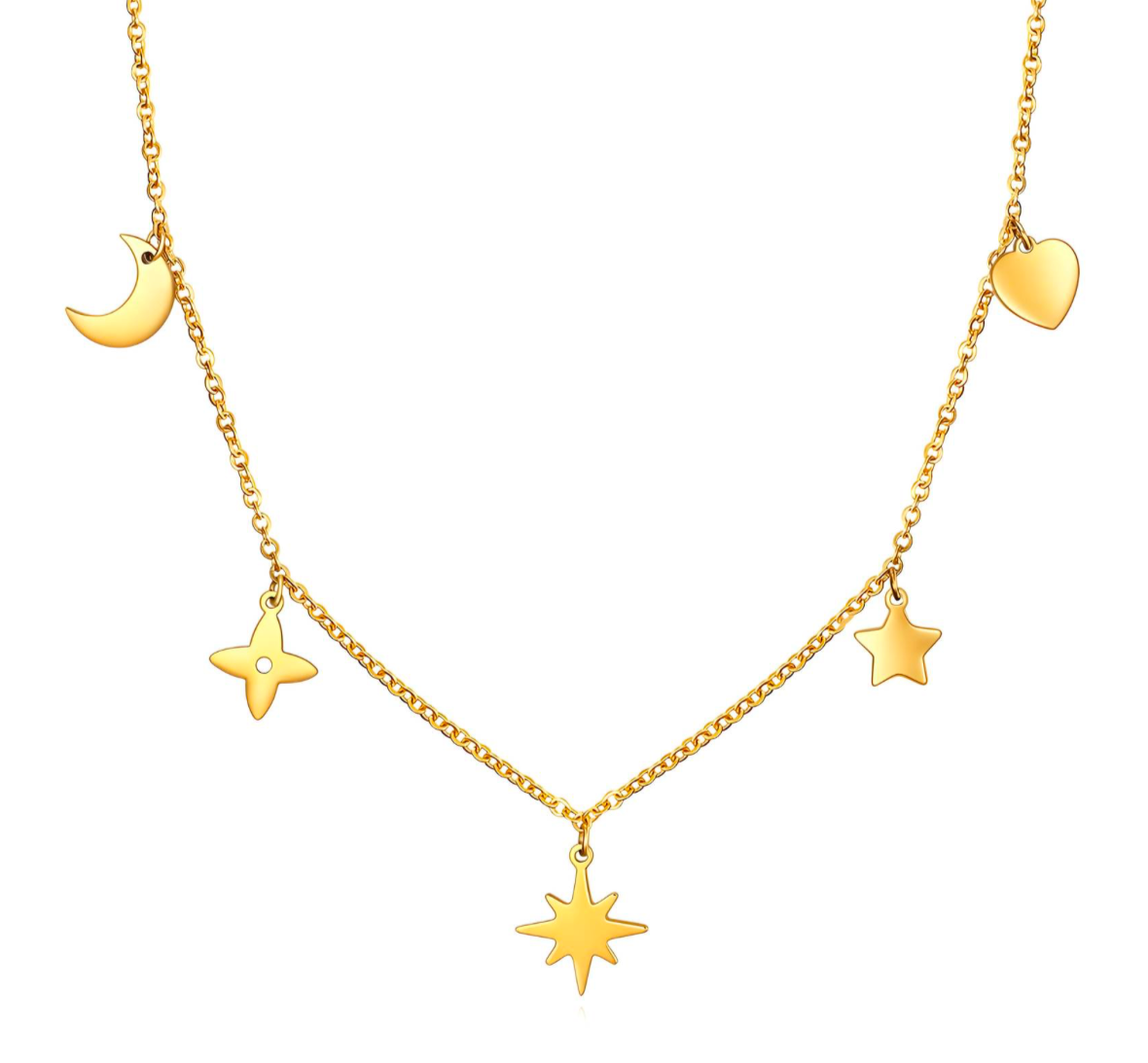 Moon & Star Necklace