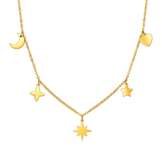 Moon & Star Necklace