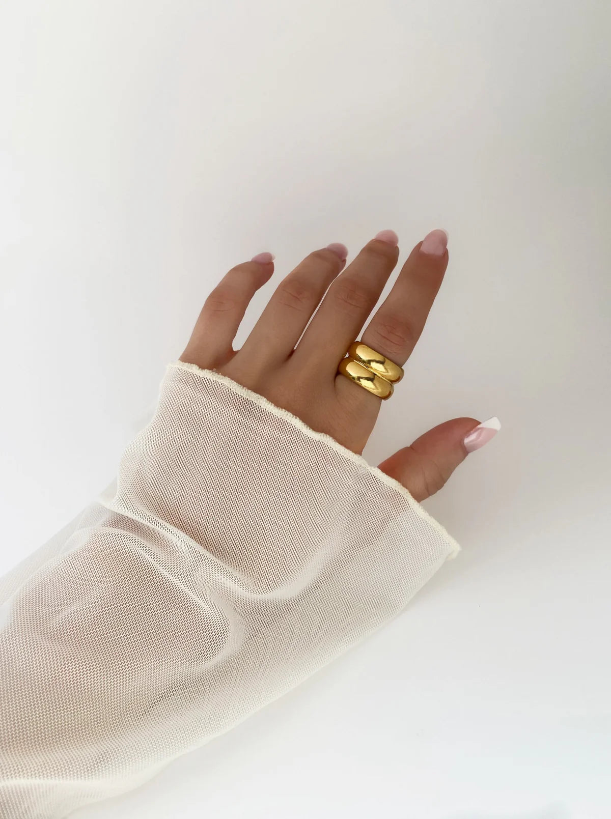 Double Layer Gold Ring