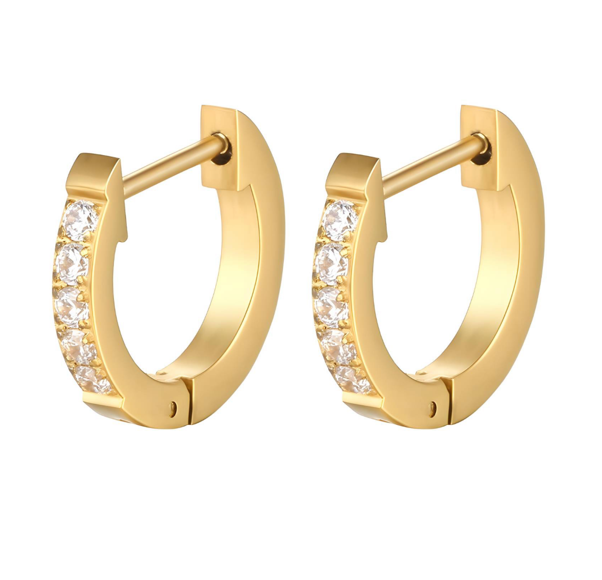 Gold Classic Huggie Hoop Earrings