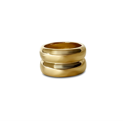 Double Layer Gold Ring