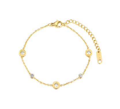 Gold Sparkle Crystal Bracelet