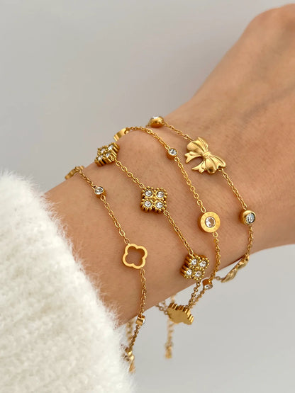 Gold Sparkle Crystal Bracelet