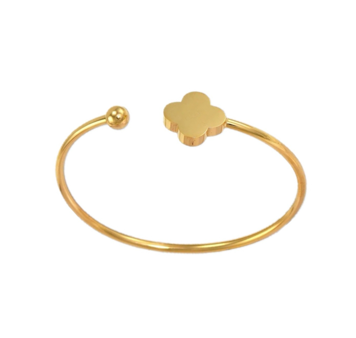 Golden Clover Open Cuff