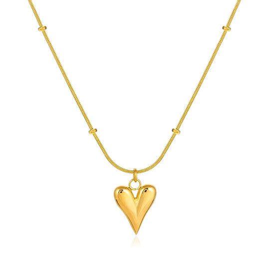 Heart Pendant Chain Necklace